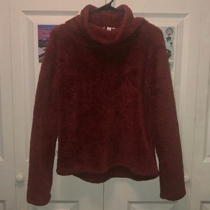 NEW, OVERSIZED TURTLE NECK TEDDY JACKET